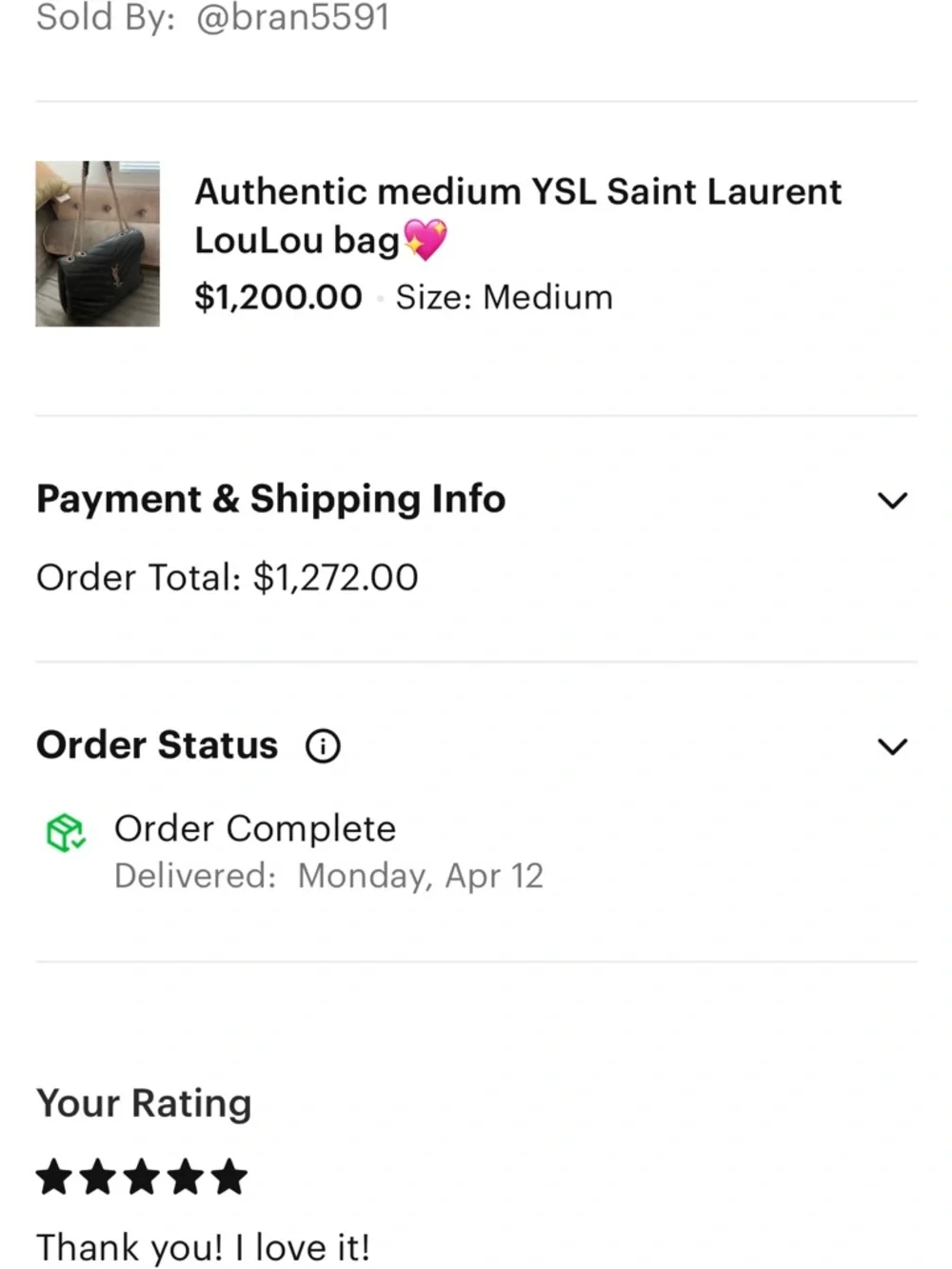 Saint Laurent Black Quilted Chevron Leather Shoulder Bag with Silver YSL Logo - Picture 8 of 8